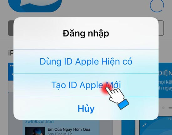 Cách tạo tài khoản Apple ID miễn phí trên iPhone